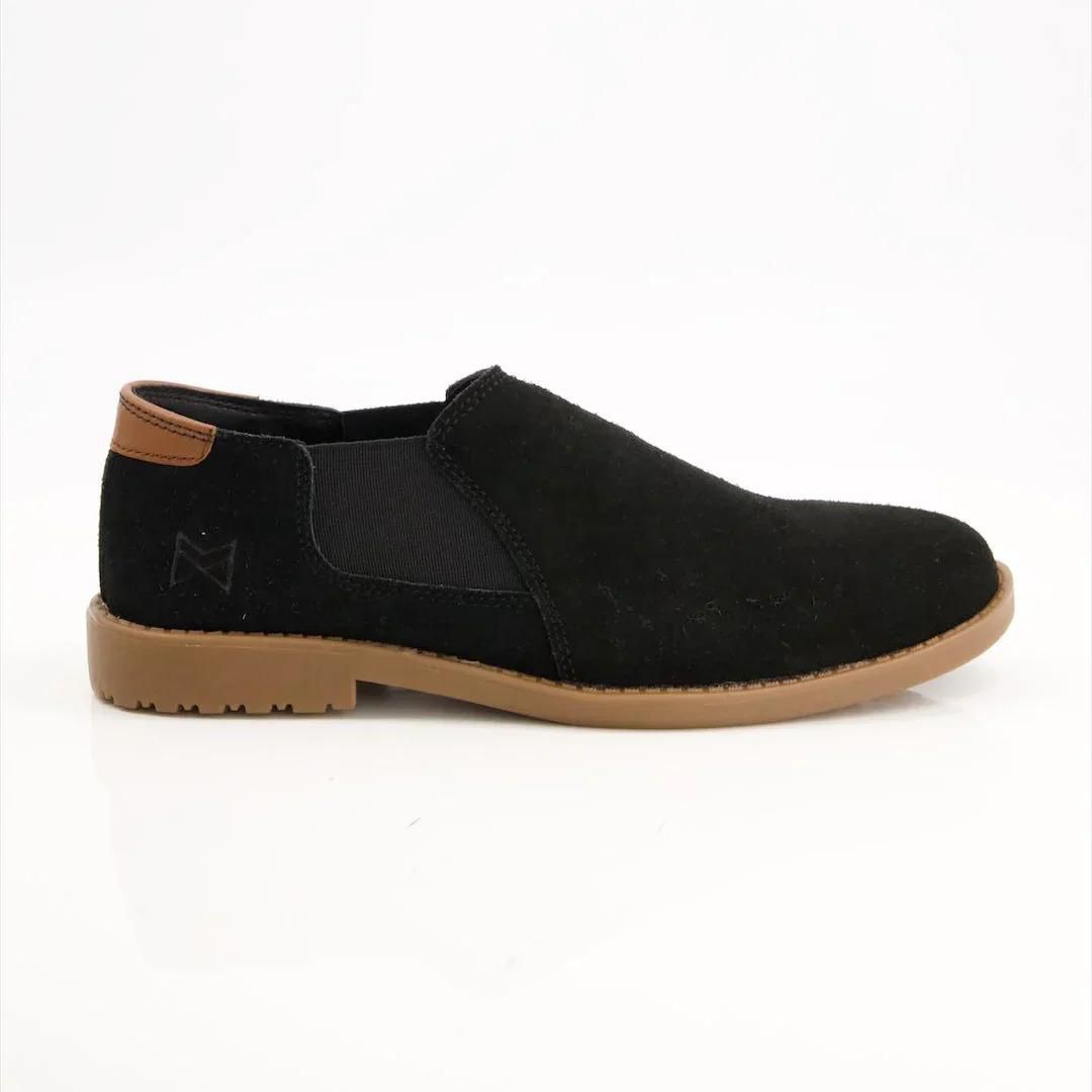 Walk Worthy Chelsea Shoes — Black Suede