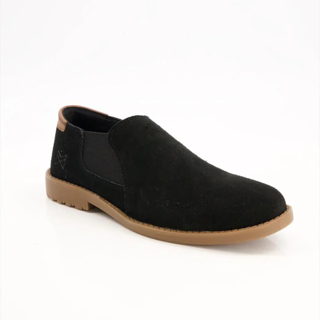 Walk Worthy Chelsea Shoes — Black Suede