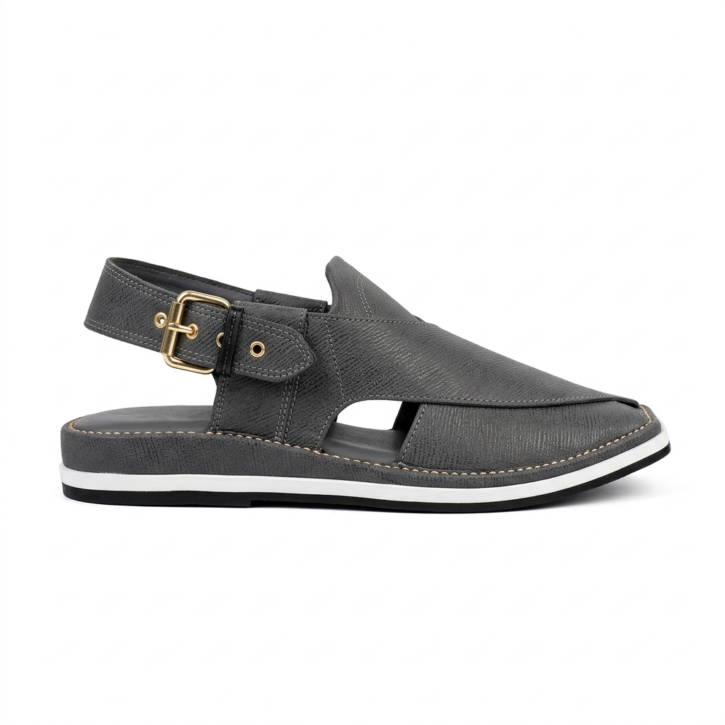 Walk Worthy Peshawari Chappal — Slate Urban