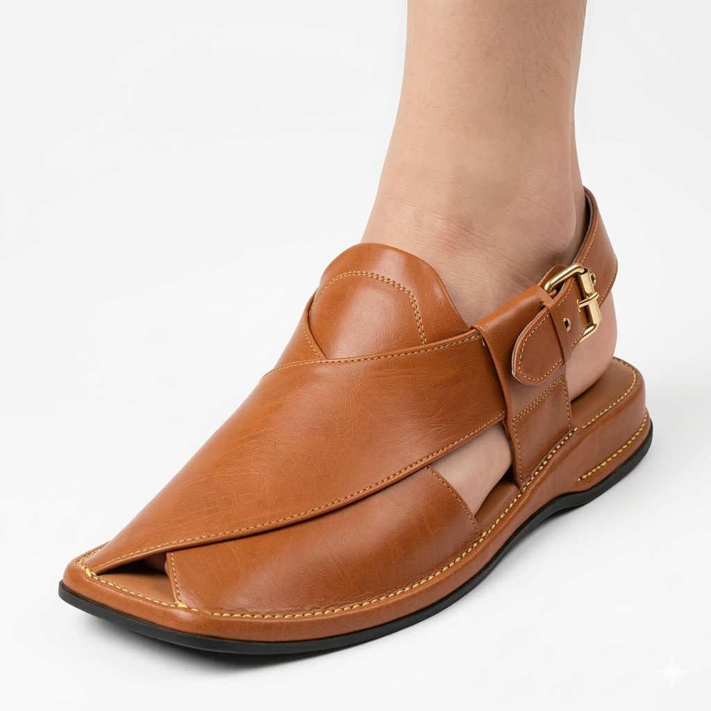 Walk Worthy Peshawari Chappal — Caramel Rush