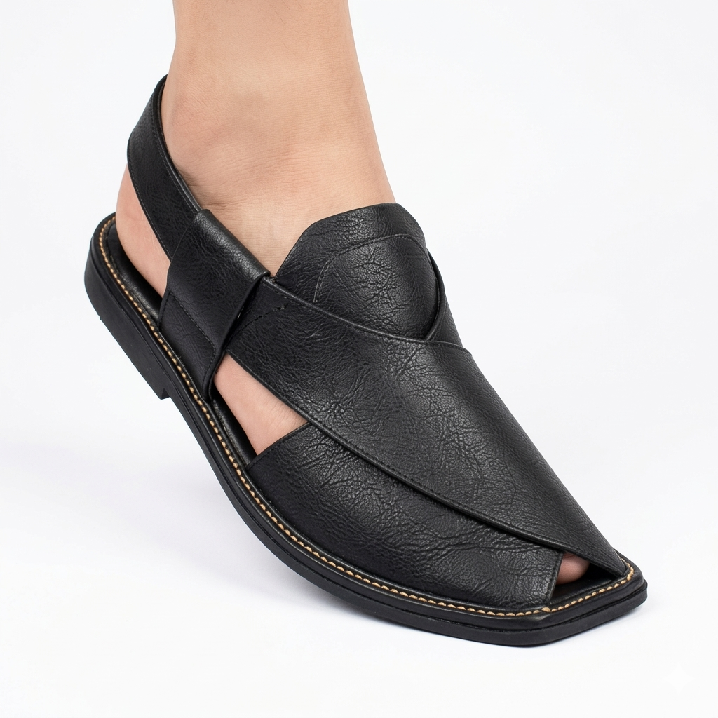 Walk Worthy Peshawari Chappal — Midnight Jet