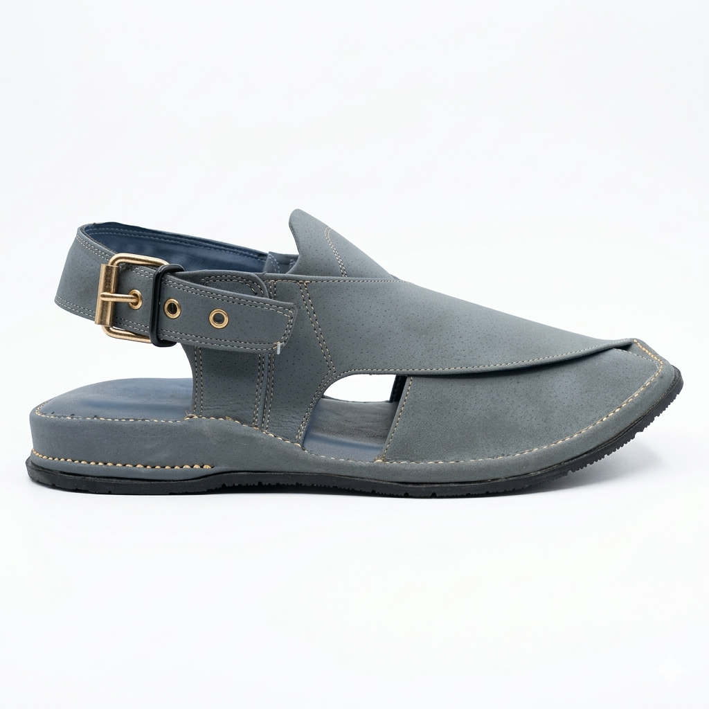 Walk Worthy Peshawari Chappal — Navy Marine