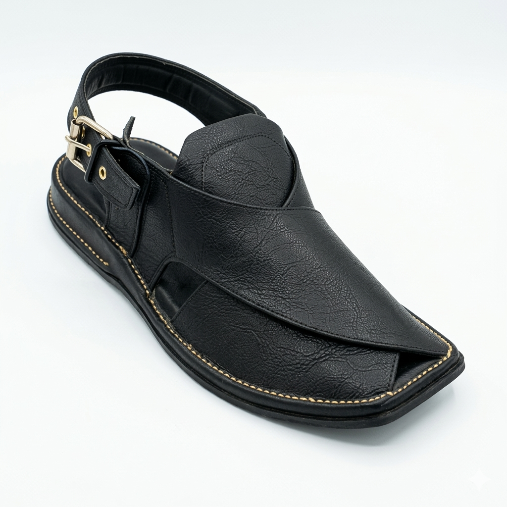 Walk Worthy Peshawari Chappal — Midnight Jet