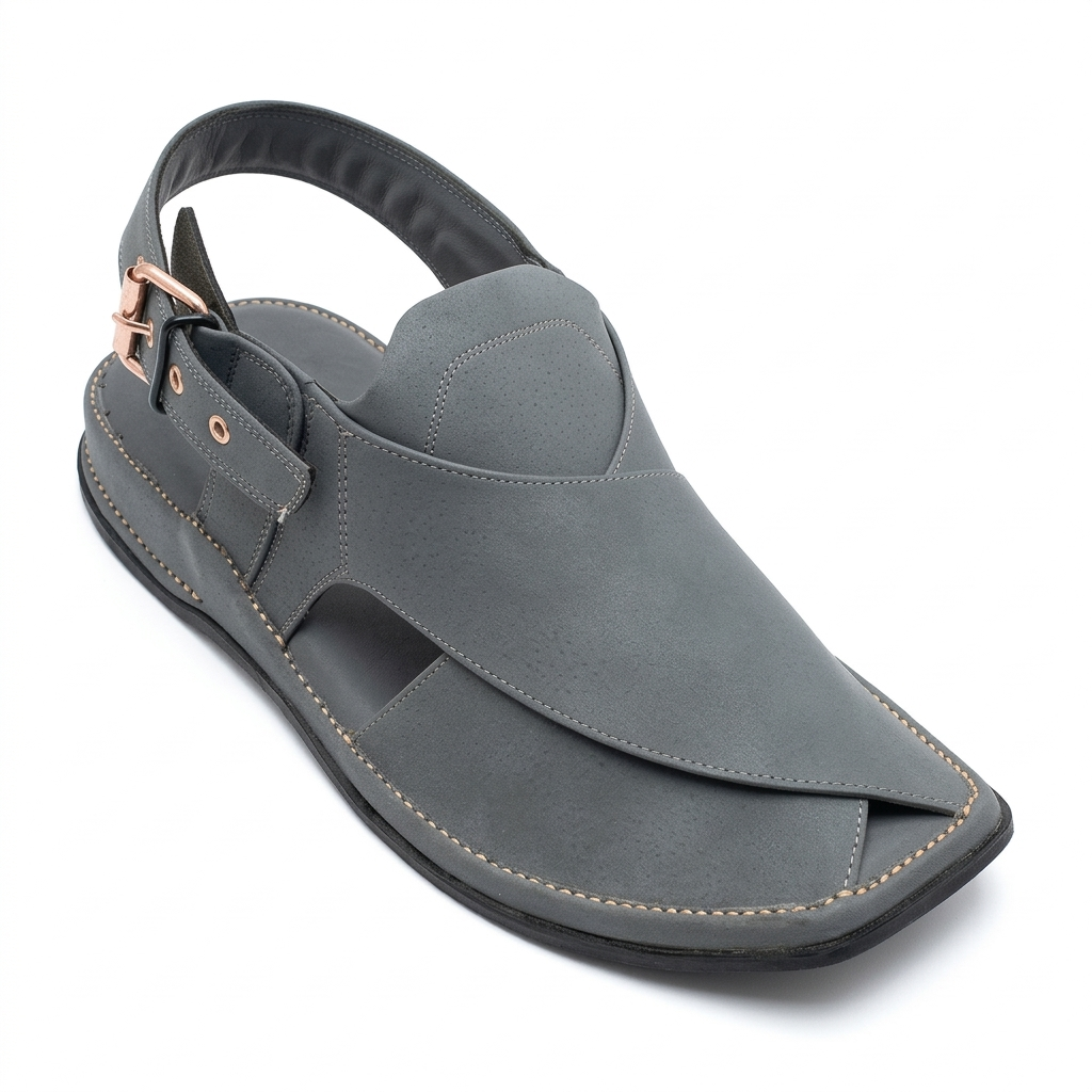 Walk Worthy Peshawari Chappal — Navy Marine