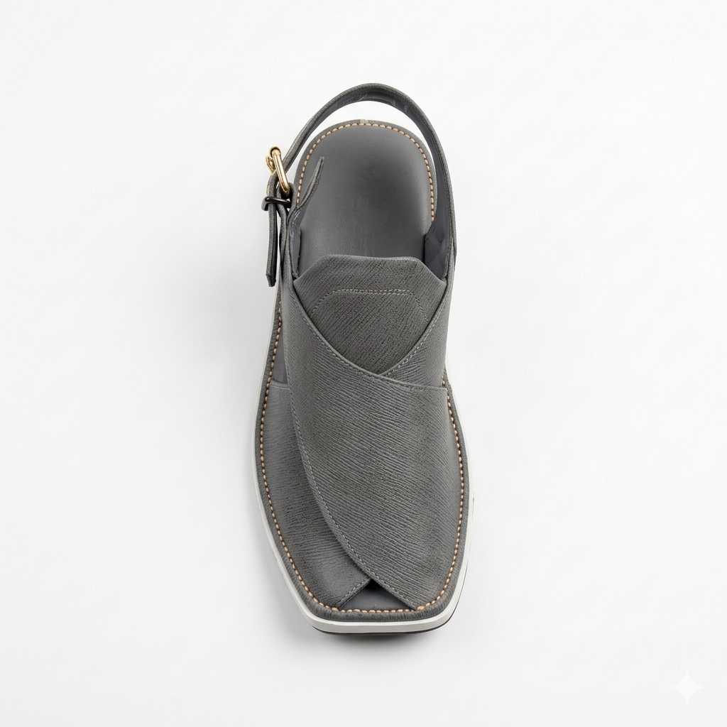 Walk Worthy Peshawari Chappal — Slate Urban