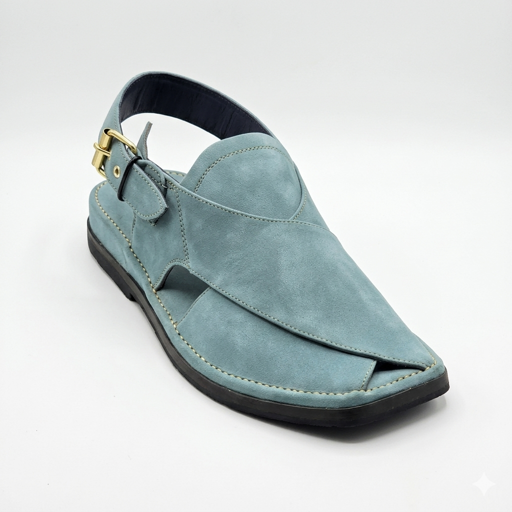 Walk Worthy Peshawari Chappal — Sky Frost