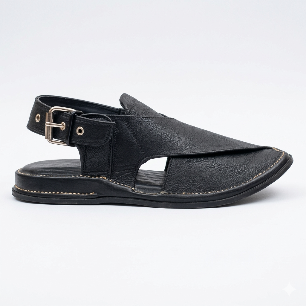 Walk Worthy Peshawari Chappal — Midnight Jet