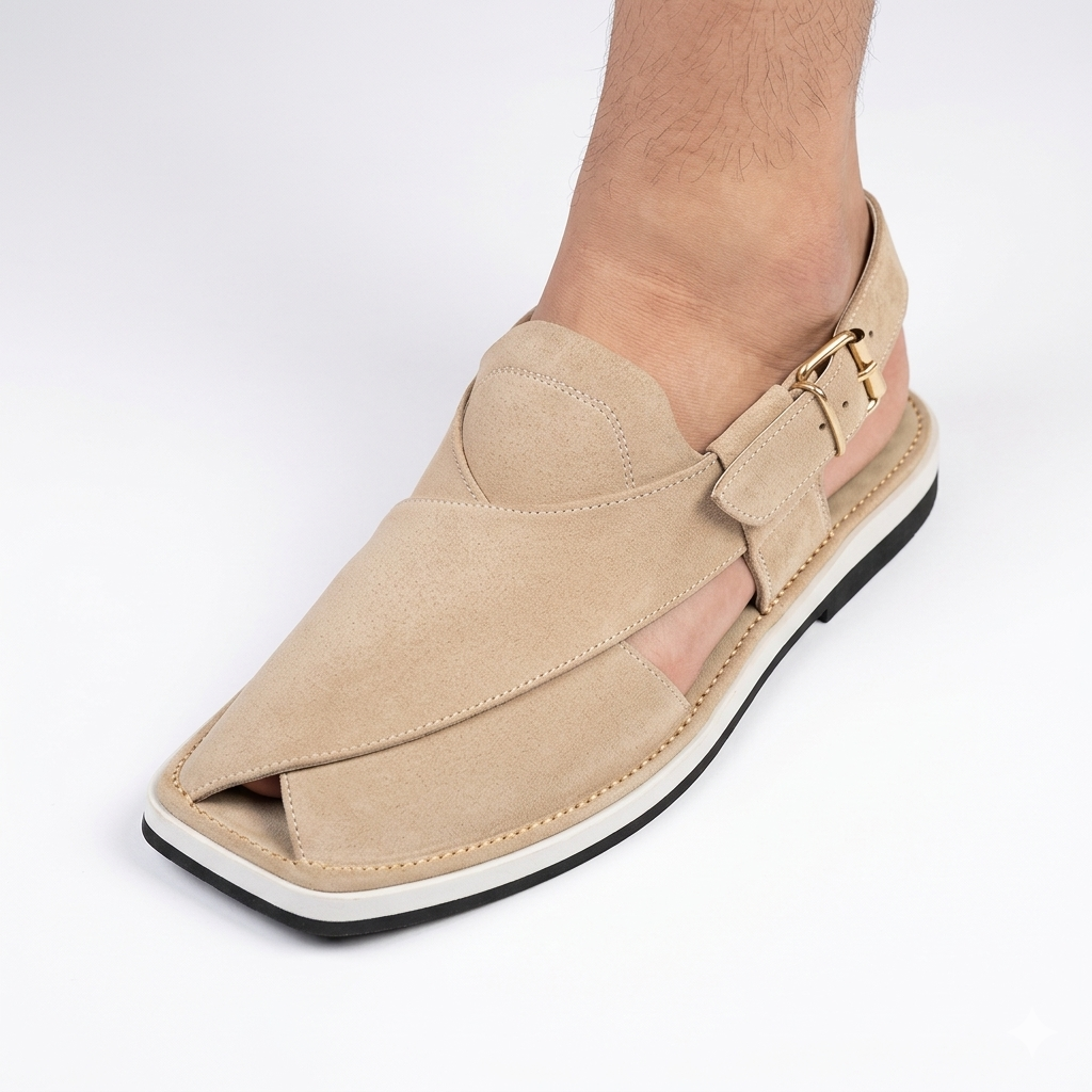 Walk Worthy Peshawari Chappal — Dusty Ash