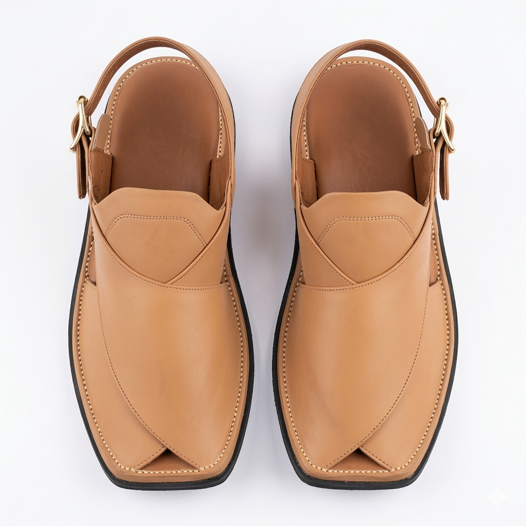 Walk Worthy Peshawari Chappal — Ivory Classic