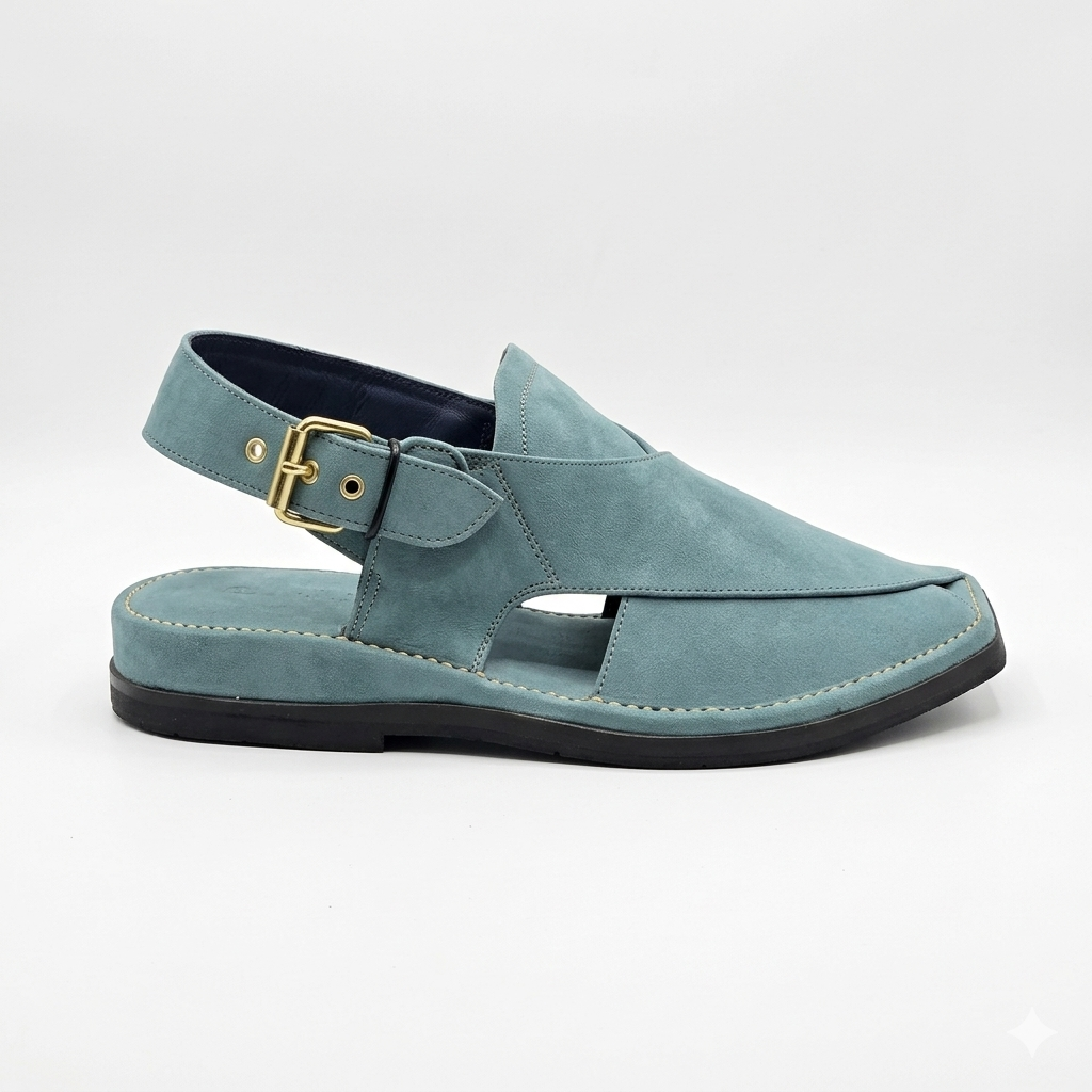 Walk Worthy Peshawari Chappal — Sky Frost