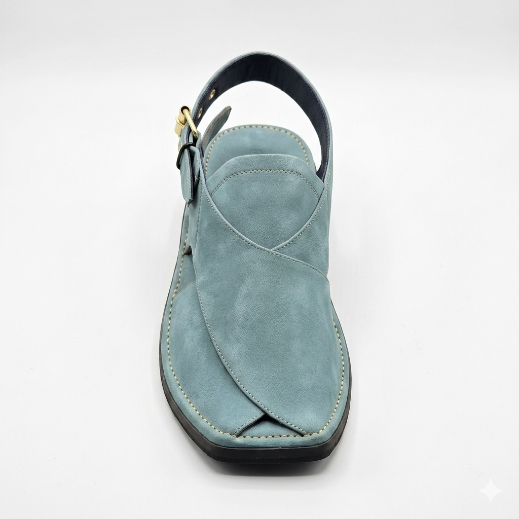 Walk Worthy Peshawari Chappal — Sky Frost