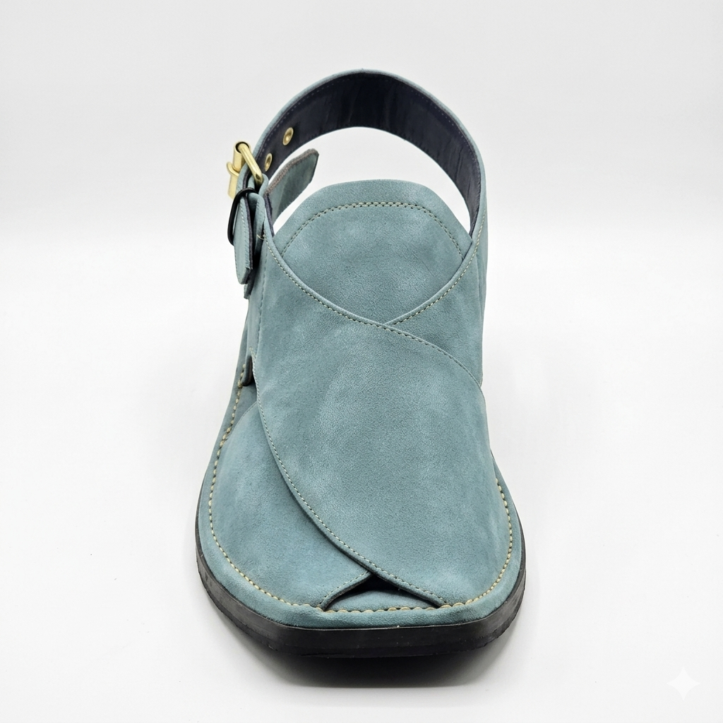 Walk Worthy Peshawari Chappal — Sky Frost
